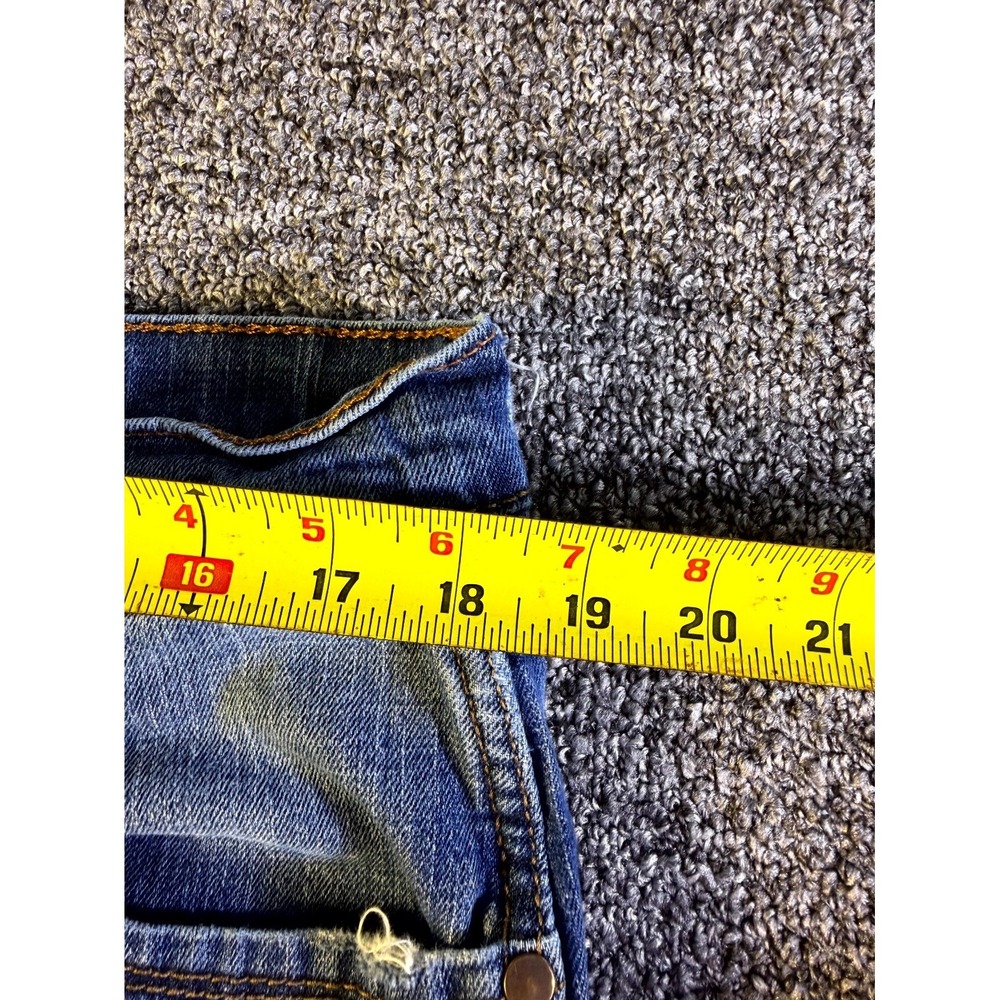 Wrangler Retro Relaxed Boot Jeans Mens 38x36 Blue Whiskered Denim Cotton Stretch - Picture 13 of 15
